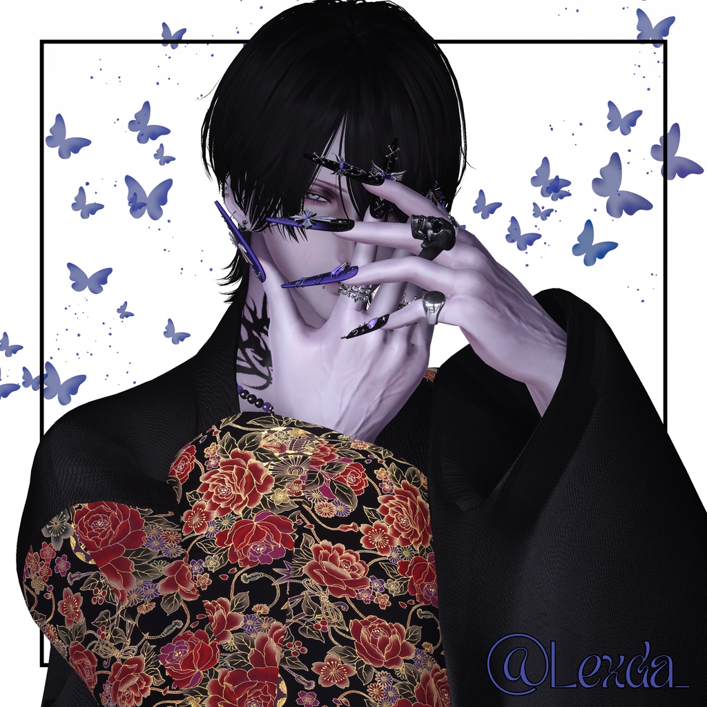 【VRC想定/46アバター対応】【MA対応】BLACK HEAVEN