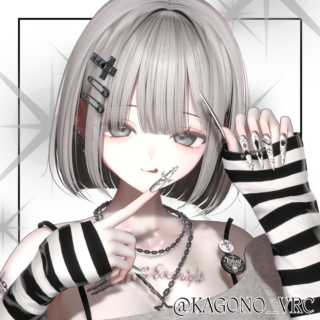 【VRC想定/46アバター対応】【MA対応】BLACK HEAVEN