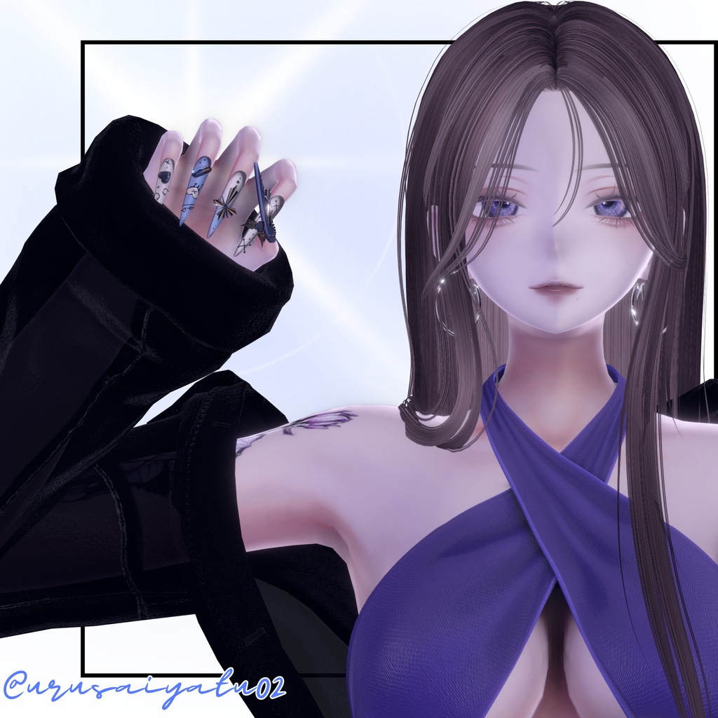 【VRC想定/46アバター対応】【MA対応】BLACK HEAVEN