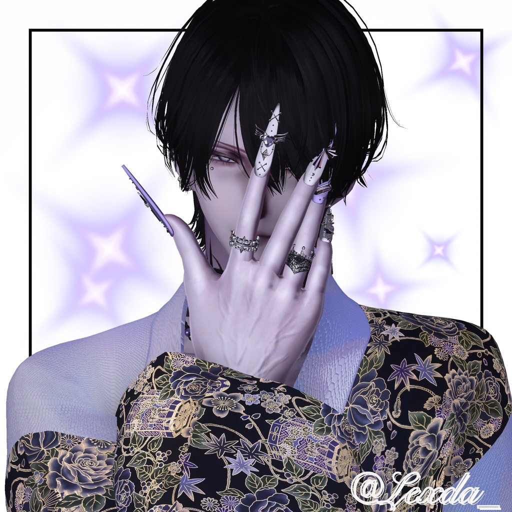 【VRC想定/46アバター対応】【MA対応】BLACK HEAVEN