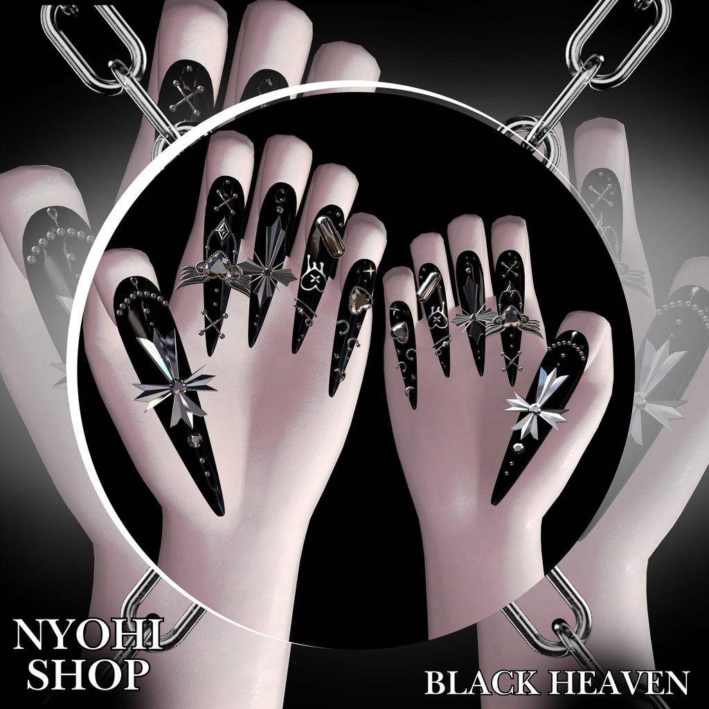 【VRC想定/46アバター対応】【MA対応】BLACK HEAVEN