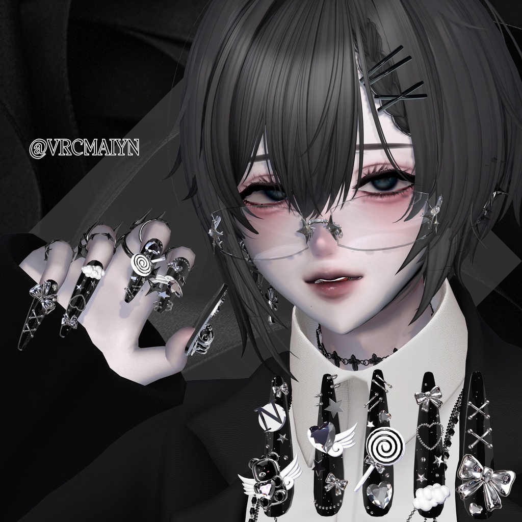 【VRC想定/46アバター対応】【MA対応】 🧸 Bearily Nail 👼