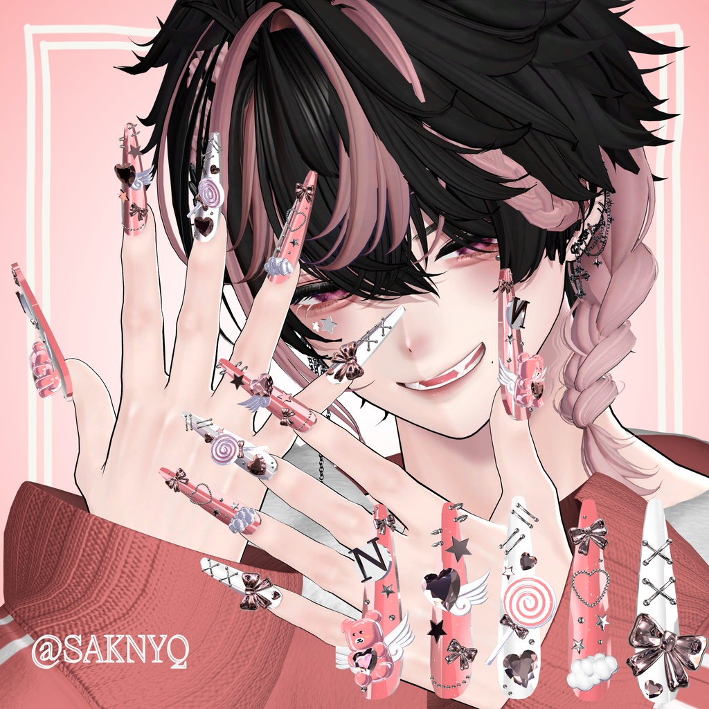 【VRC想定/46アバター対応】【MA対応】 🧸 Bearily Nail 👼