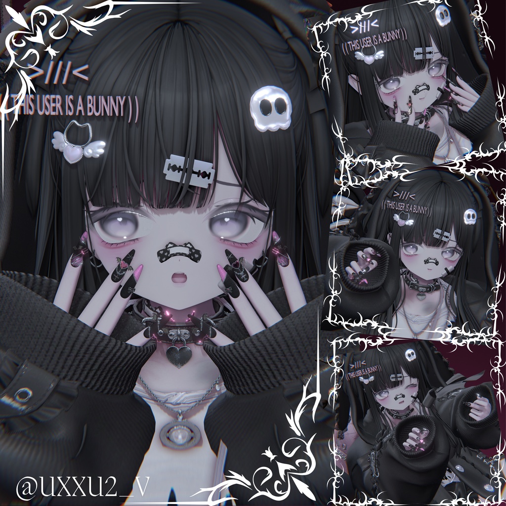 【VRC想定/50アバター対応】【MA対応】 ❤Demon Heart🦇