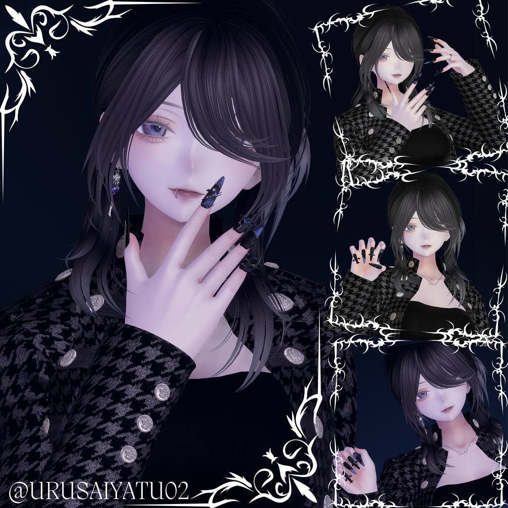 【VRC想定/50アバター対応】【MA対応】 ❤Demon Heart🦇