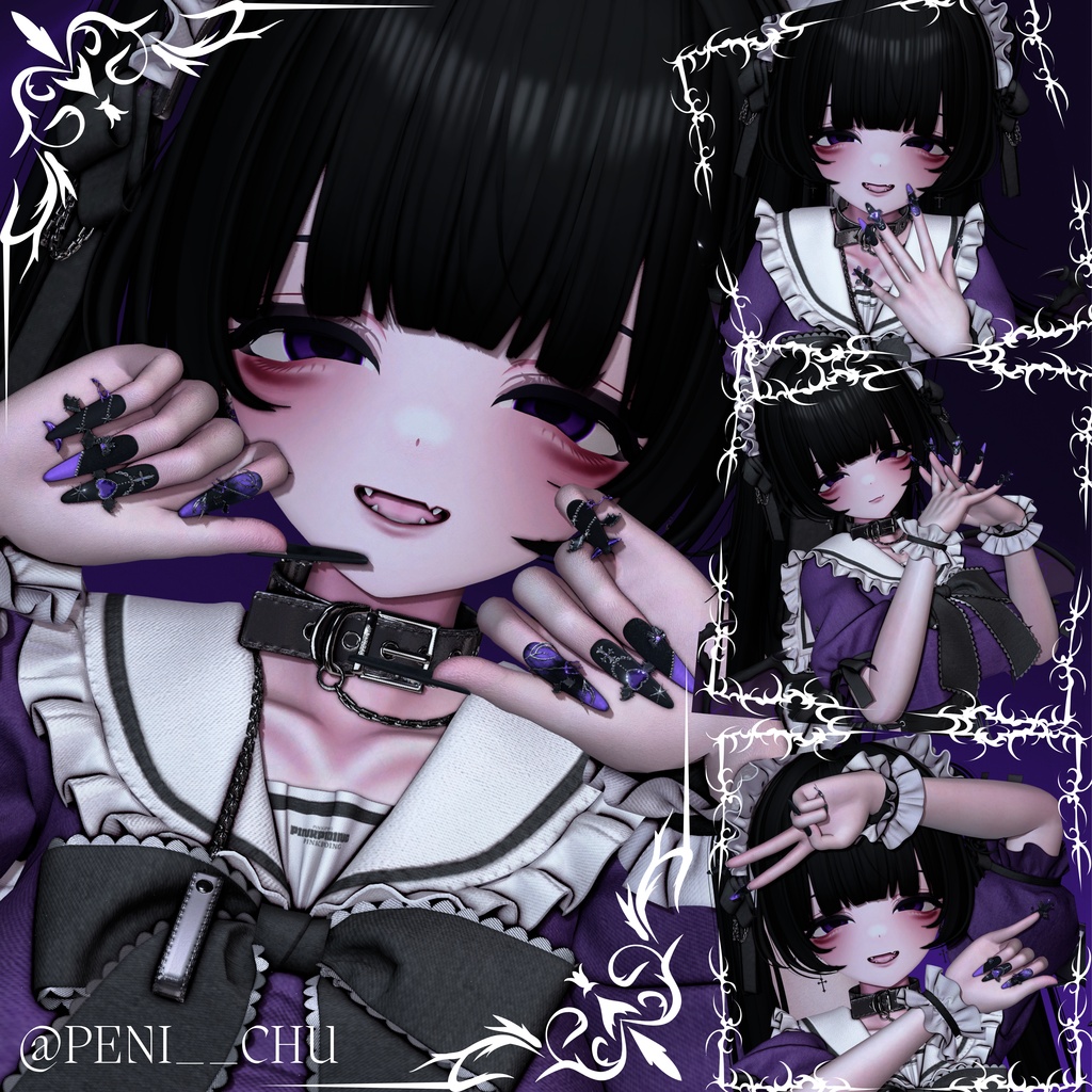【VRC想定/50アバター対応】【MA対応】 ❤Demon Heart🦇