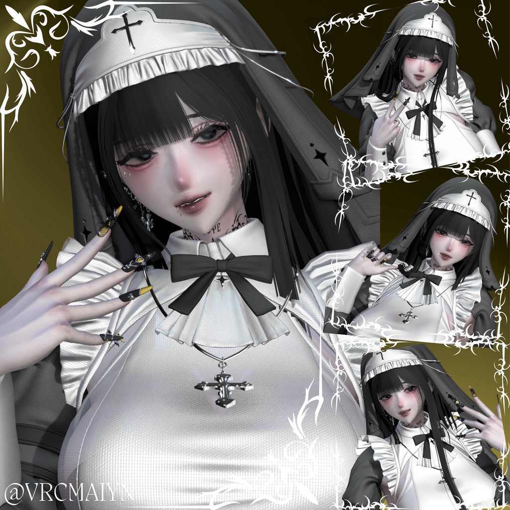 【VRC想定/50アバター対応】【MA対応】 ❤Demon Heart🦇