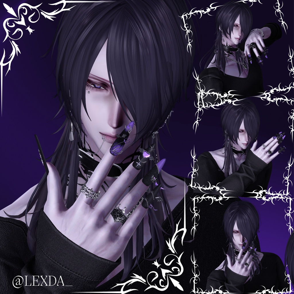 【VRC想定/50アバター対応】【MA対応】 ❤Demon Heart🦇