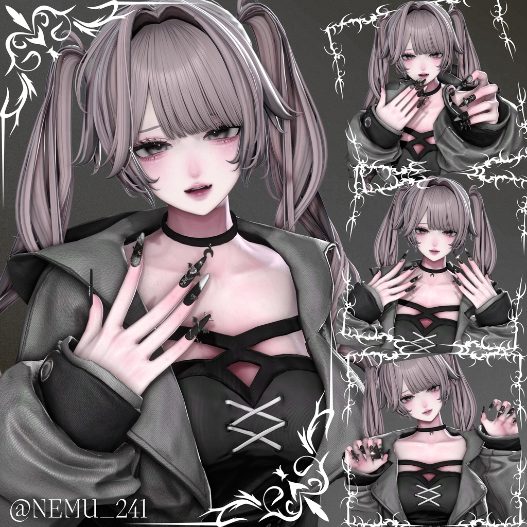 【VRC想定/50アバター対応】【MA対応】 ❤Demon Heart🦇