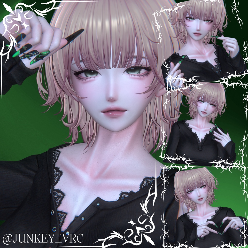 【VRC想定/50アバター対応】【MA対応】 ❤Demon Heart🦇