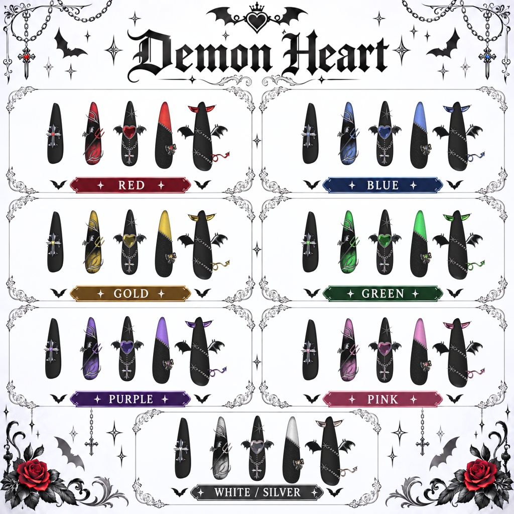 【VRC想定/50アバター対応】【MA対応】 ❤Demon Heart🦇