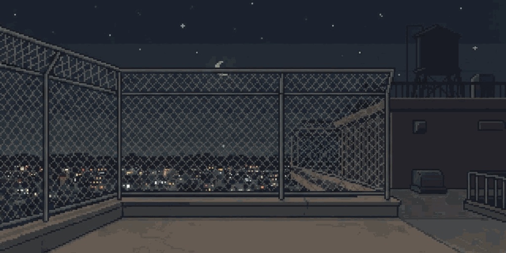 アニメ学園背景 — ピクセルアート50シーン(16-bit風・800x400)