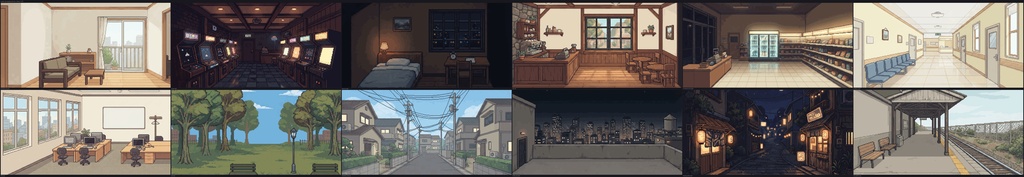 アニメ日常背景 — 無料サンプル12枚