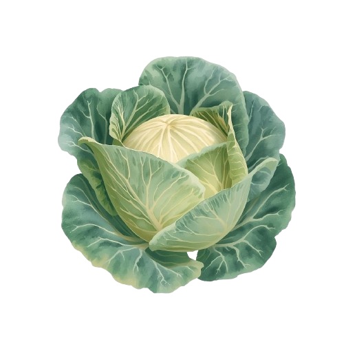 水彩画風 アンティークかわいい野菜クリップアート(PNG形式・背景透過)