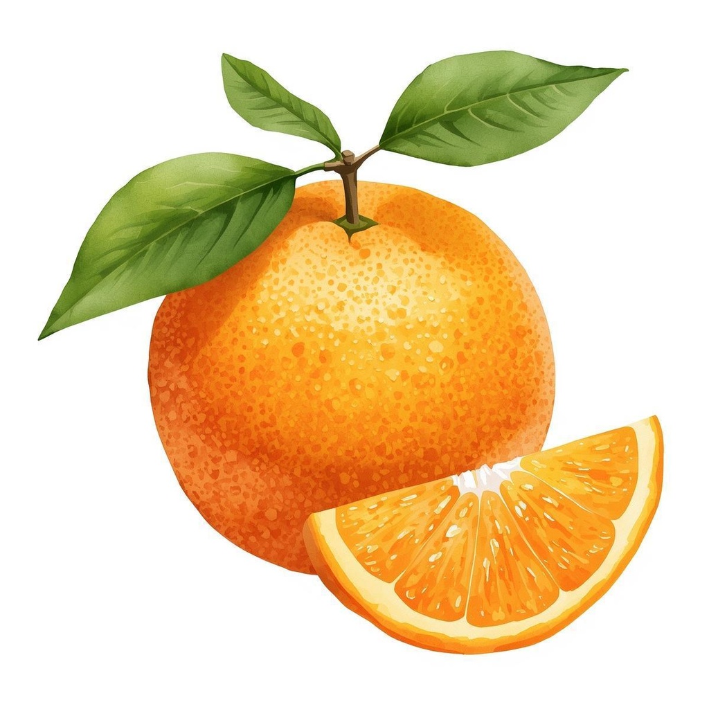 かわいいアンティーク水彩画風クリップアート果物シリーズ