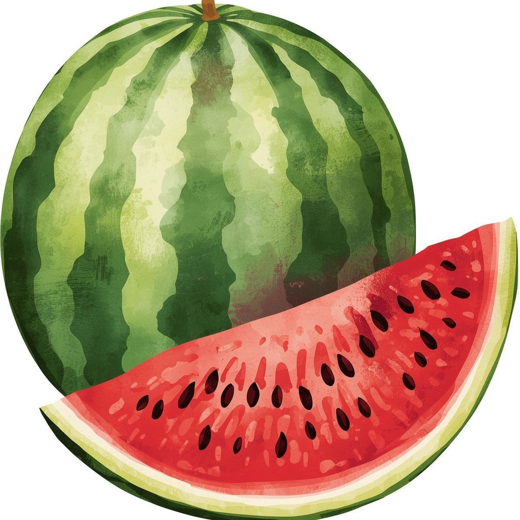 かわいいアンティーク水彩画風クリップアート果物シリーズ