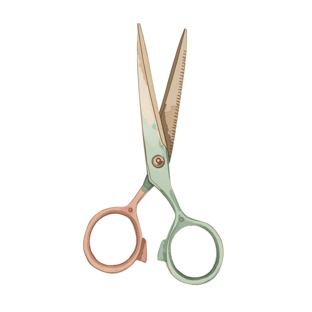 水彩画風かわいいアンティークなクリップアートセット文房具シリーズ(12種類)