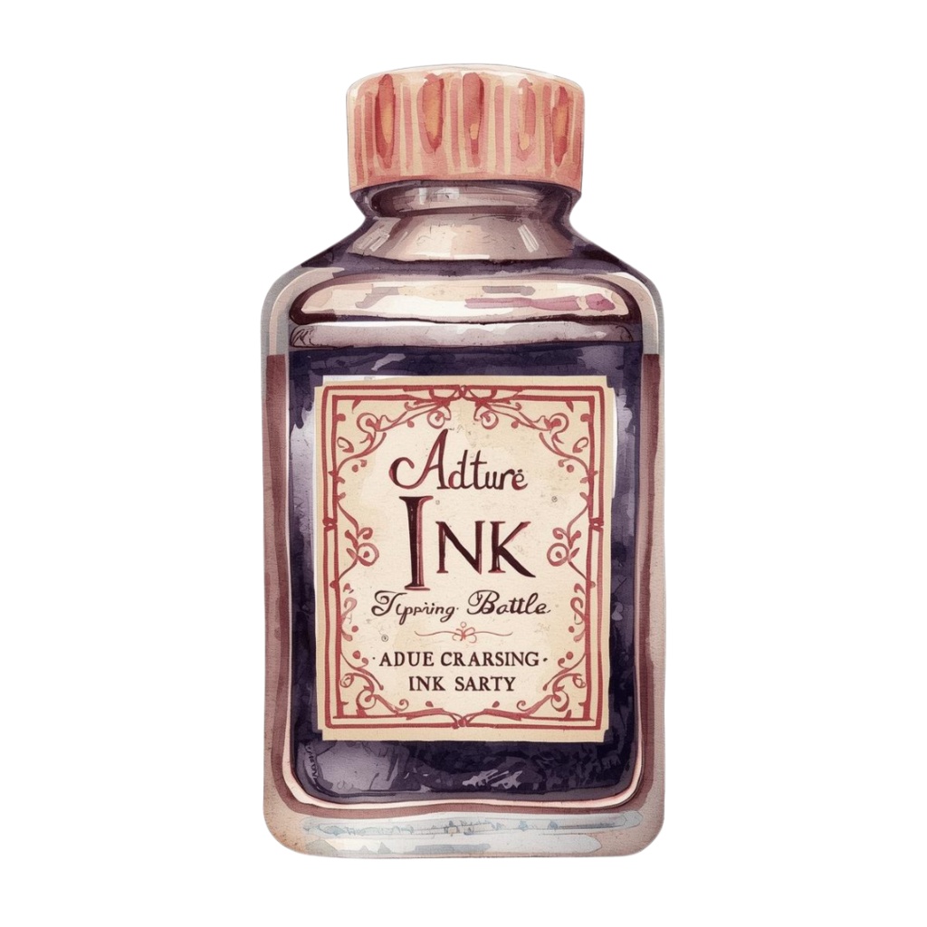 水彩画風かわいいアンティークなクリップアートセット文房具シリーズ(12種類)