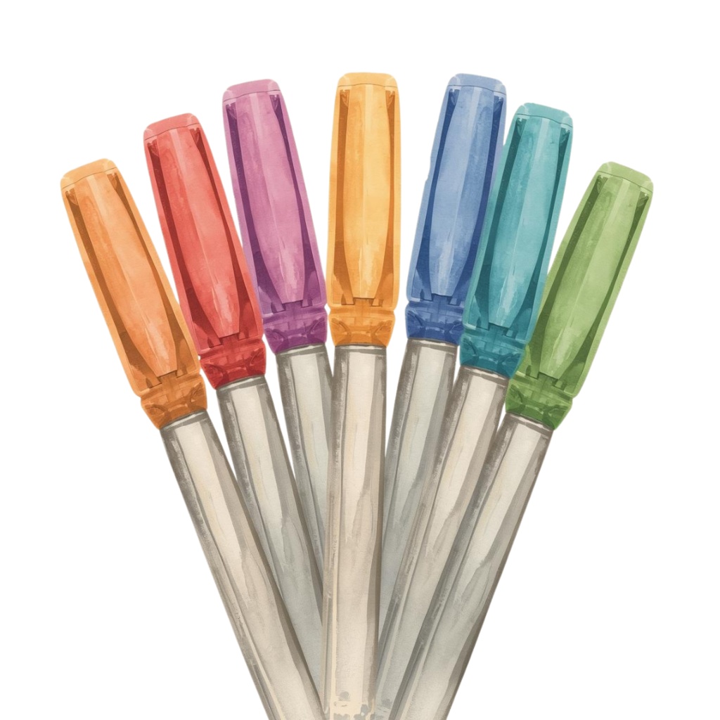 アンティーク水彩画風クリップアートセット 文房具シリーズ 第2弾(14種類)