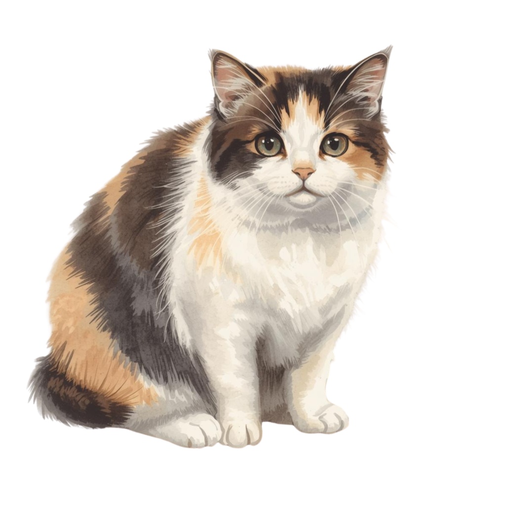 かわいい猫クリップアート 12種類