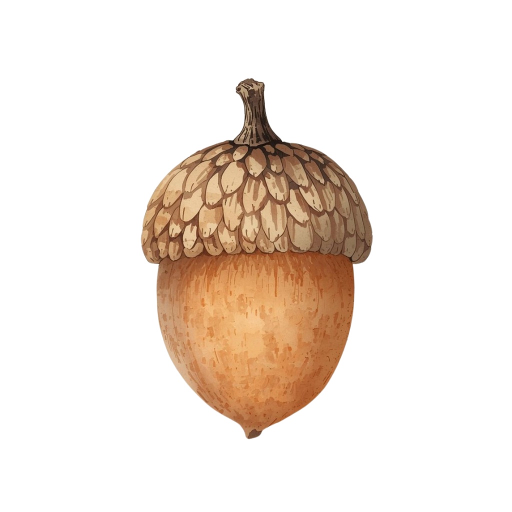 秋のかわいい水彩画クリップアート 15種類セット|Autumn Watercolor Clipart Set – 15 Items