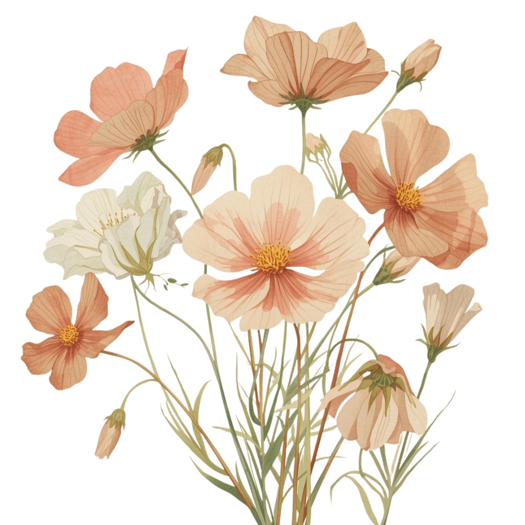 秋のかわいい水彩画クリップアート 15種類セット|Autumn Watercolor Clipart Set – 15 Items