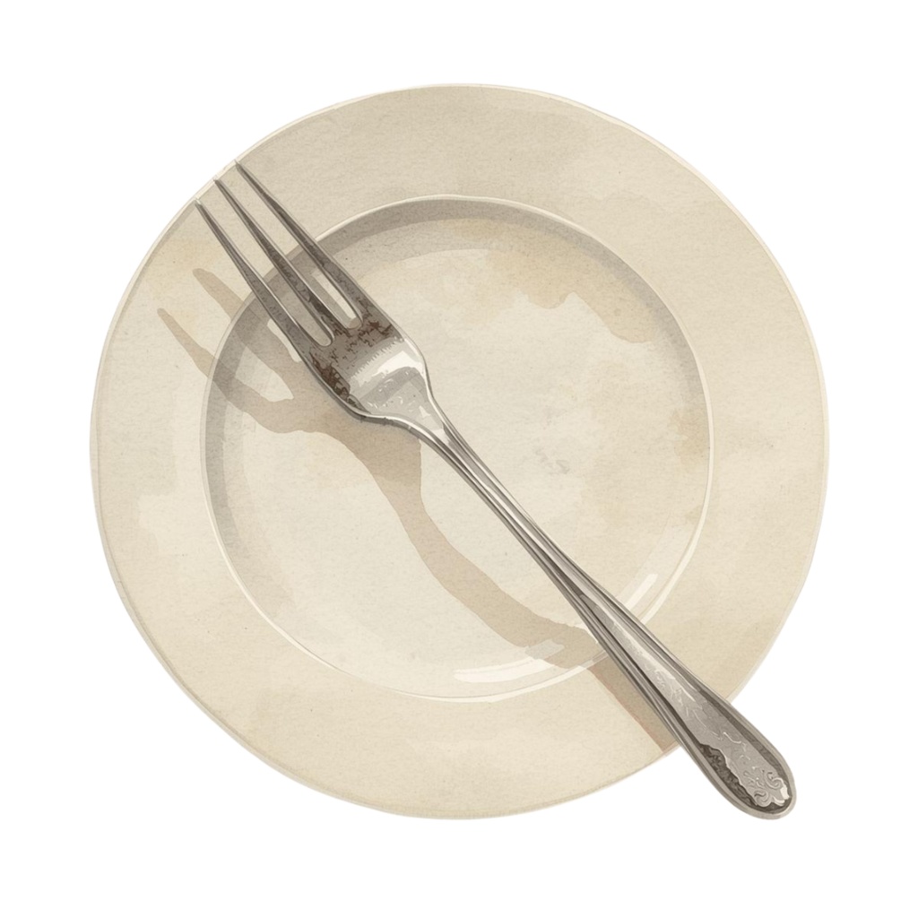 アンティーク風 水彩画キッチン用品クリップアート 12種類セット ナンバー①(背景透過PNG)