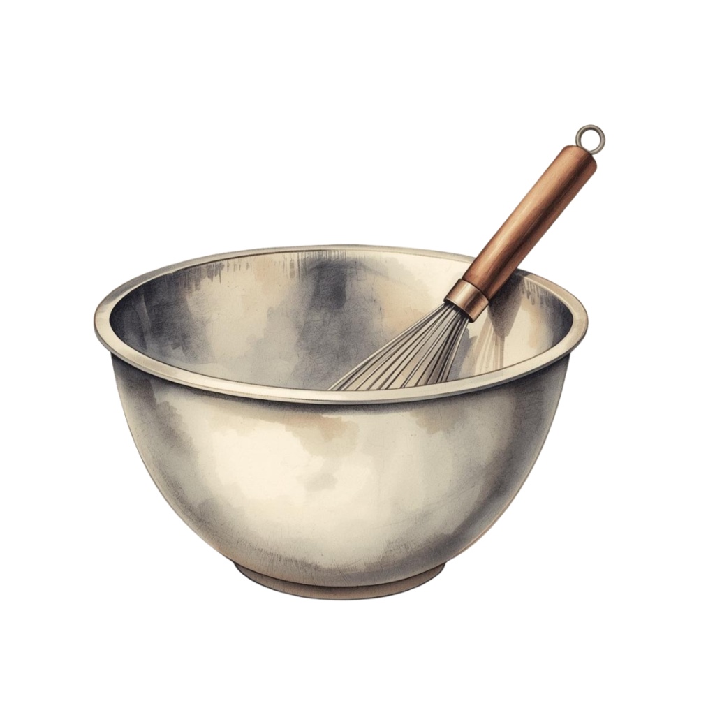 アンティーク風 水彩画キッチン用品クリップアート 12種類セット ナンバー①(背景透過PNG)