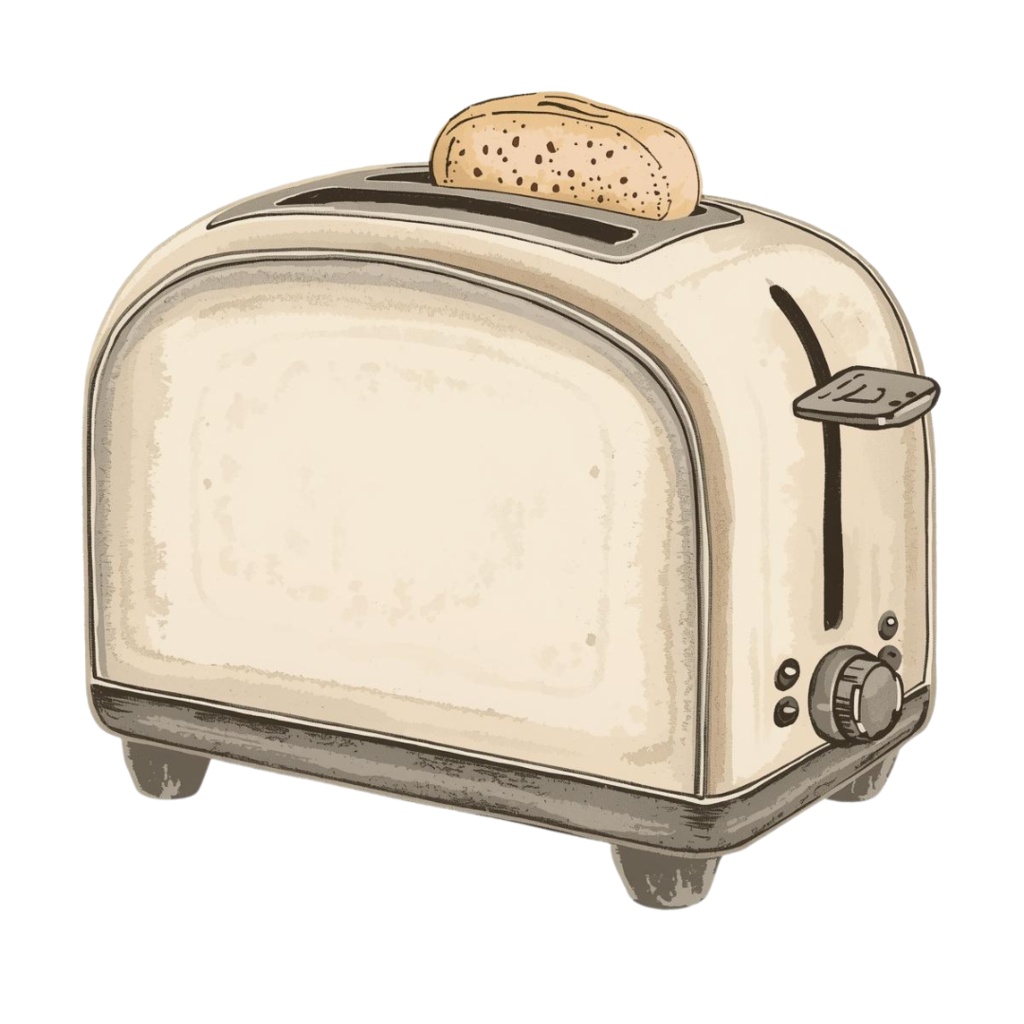 アンティーク風 水彩画キッチン用品クリップアート 12種類セット ナンバー①(背景透過PNG)