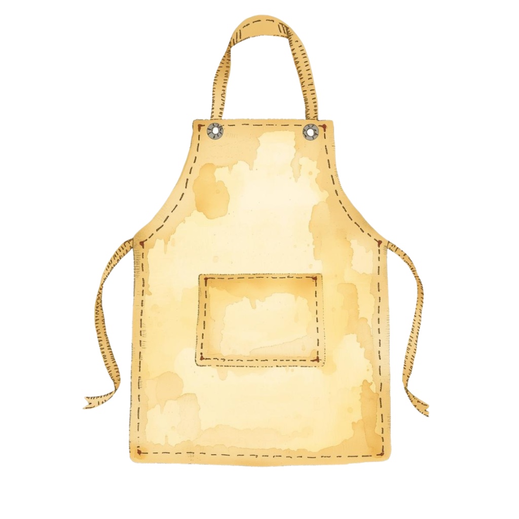 アンティーク風 水彩画キッチン用品クリップアート 12種類セット ナンバー①(背景透過PNG)