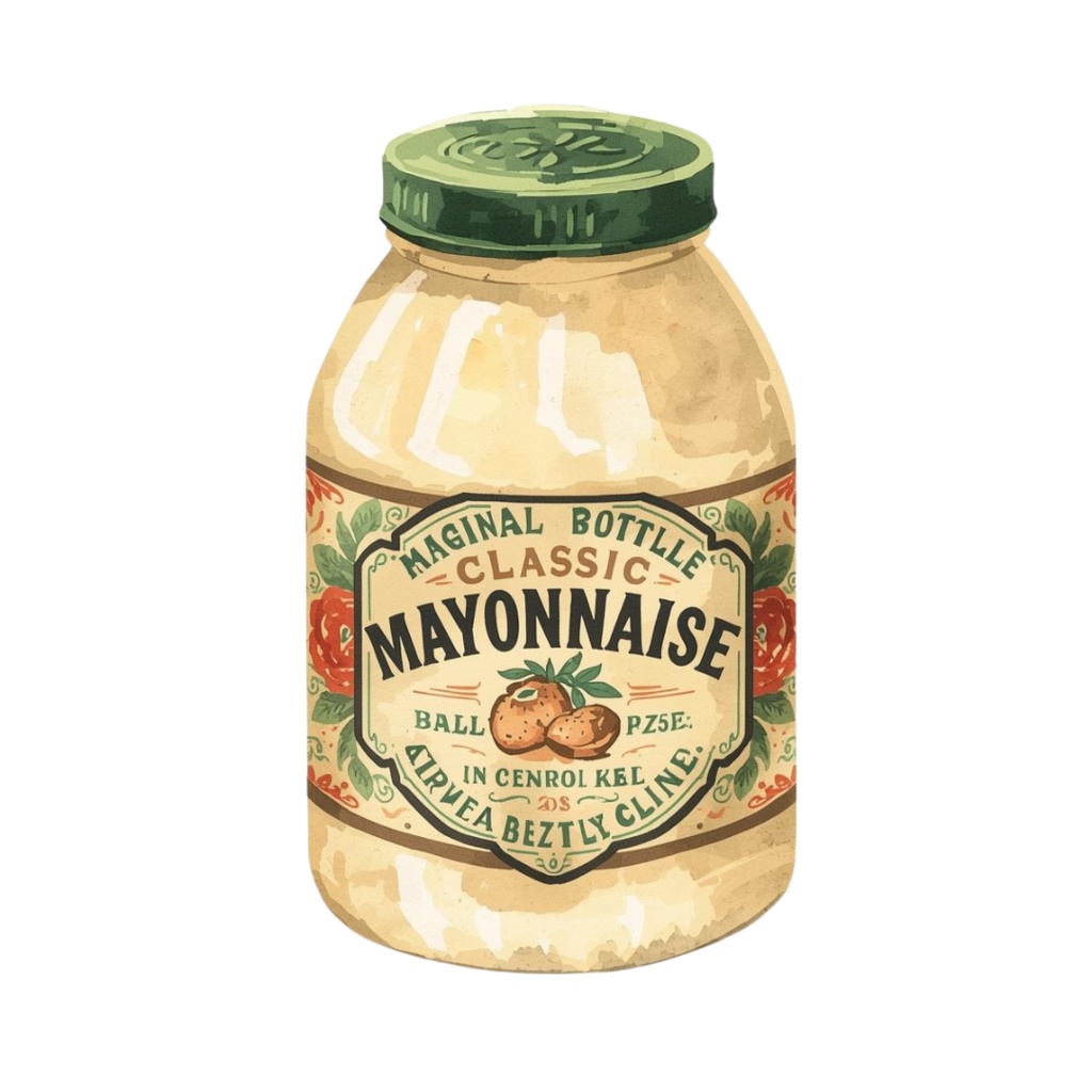 アンティーク風 水彩画キッチン用品クリップアート ナンバー➁ 12種類セット(背景透過PNG)