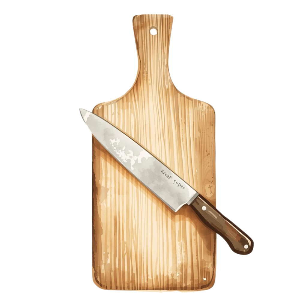 アンティーク風 水彩画キッチン用品クリップアート ナンバー➁ 12種類セット(背景透過PNG)