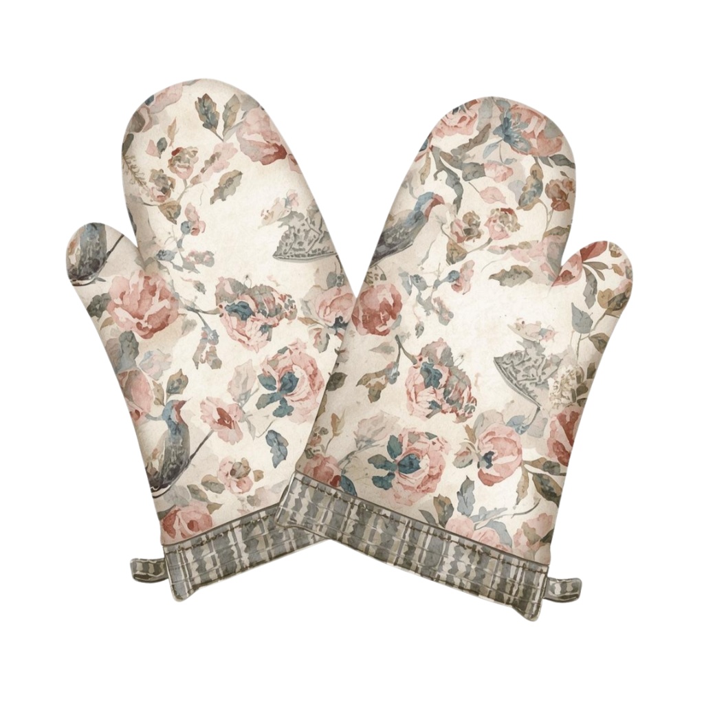 アンティーク風 水彩画キッチン用品クリップアート ナンバー➁ 12種類セット(背景透過PNG)