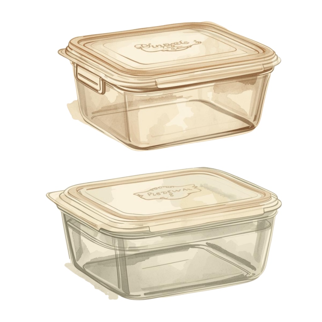 アンティーク風 水彩画キッチン用品クリップアート ナンバー➁ 12種類セット(背景透過PNG)