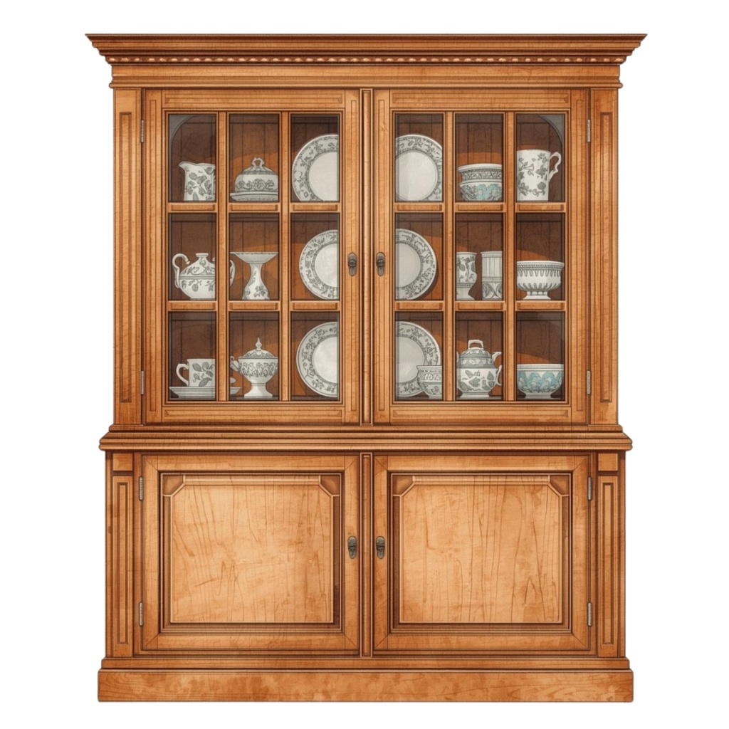 アンティーク水彩画風クリップアート(家具シリーズ・12種類)