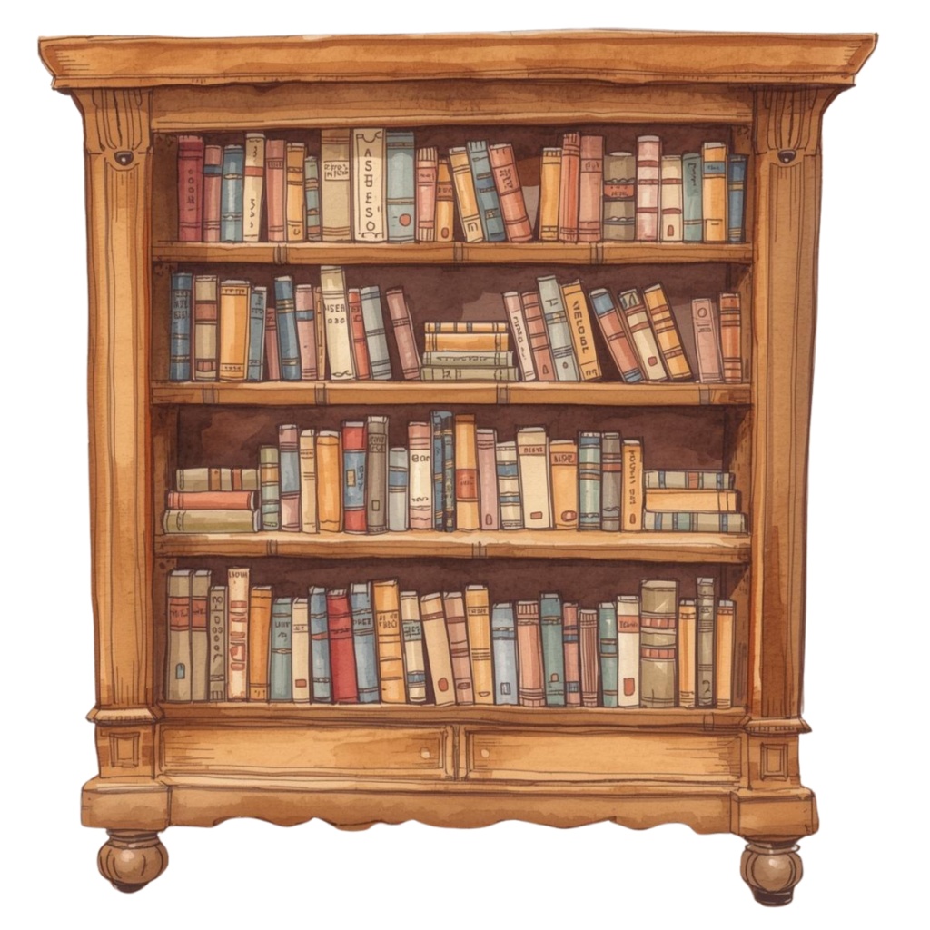 アンティーク水彩画風クリップアート(家具シリーズ・12種類)