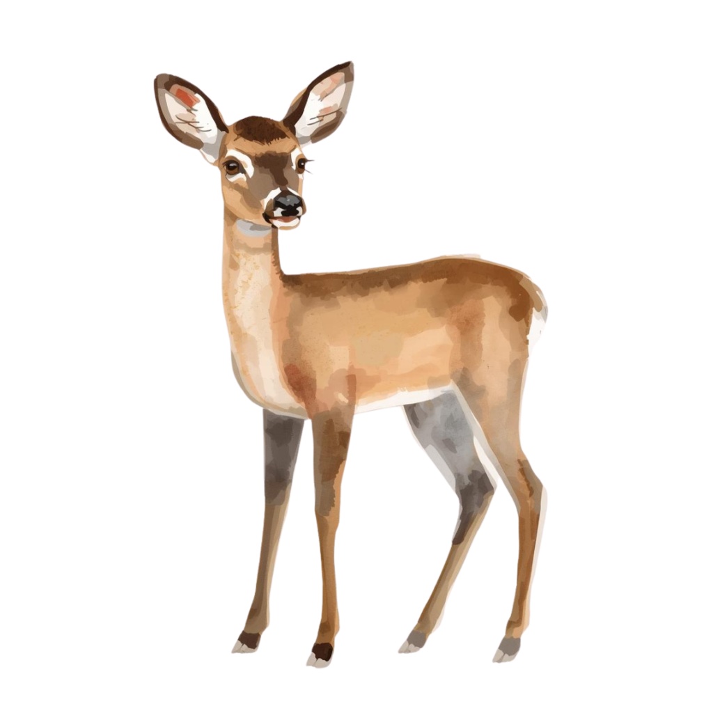 やわらか水彩・森のどうぶつたち クリップアートセット(12種類)