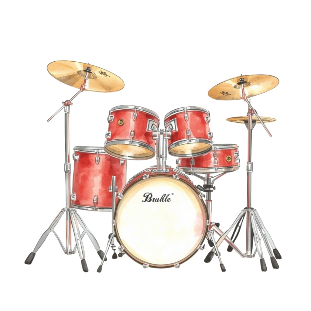 クリップアート【楽器シリーズ】第1弾(基礎の楽器セット:12種)