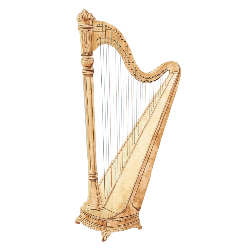 クリップアート【楽器シリーズ】第1弾(基礎の楽器セット:12種)