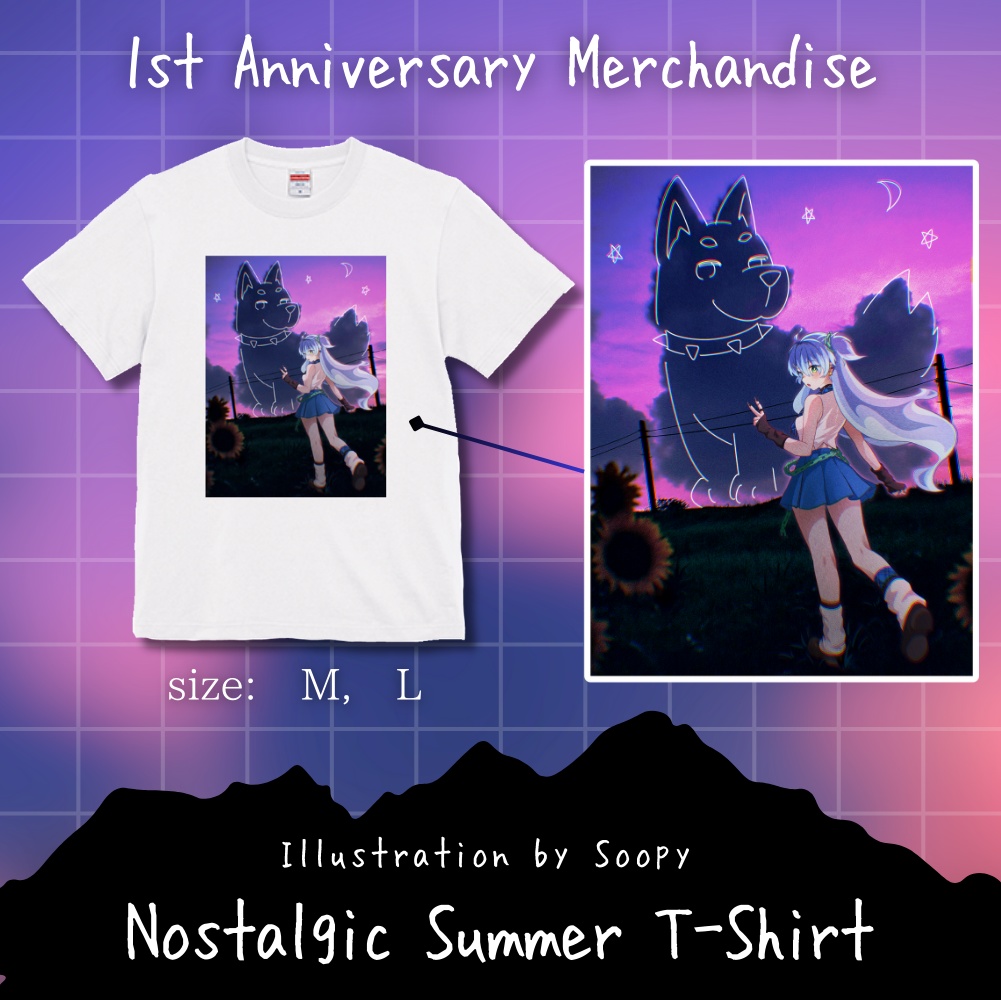 【1周年記念】ノスタルジックサマーTシャツ / Nostalgic Summer T-Shirt 【~9/30まで】