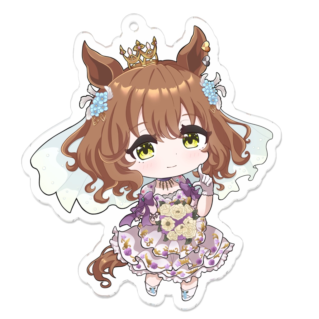 【ウマ娘】アストンマーチャン (オートクチュール・メモリー) アクリルキーホルダー70×70(mm)