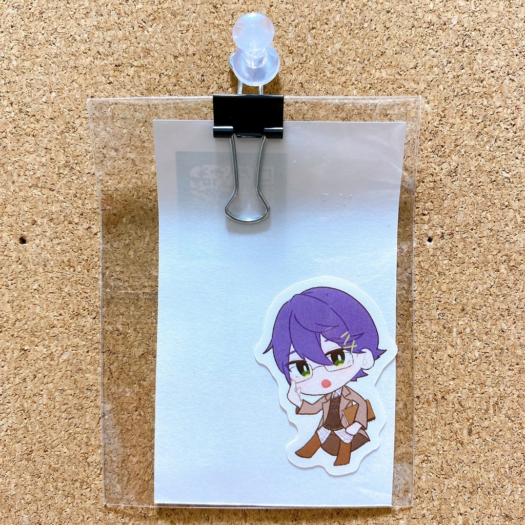 【非公式】剣持刀也グッズ絵柄Aアクキー＆シール【在庫分】
