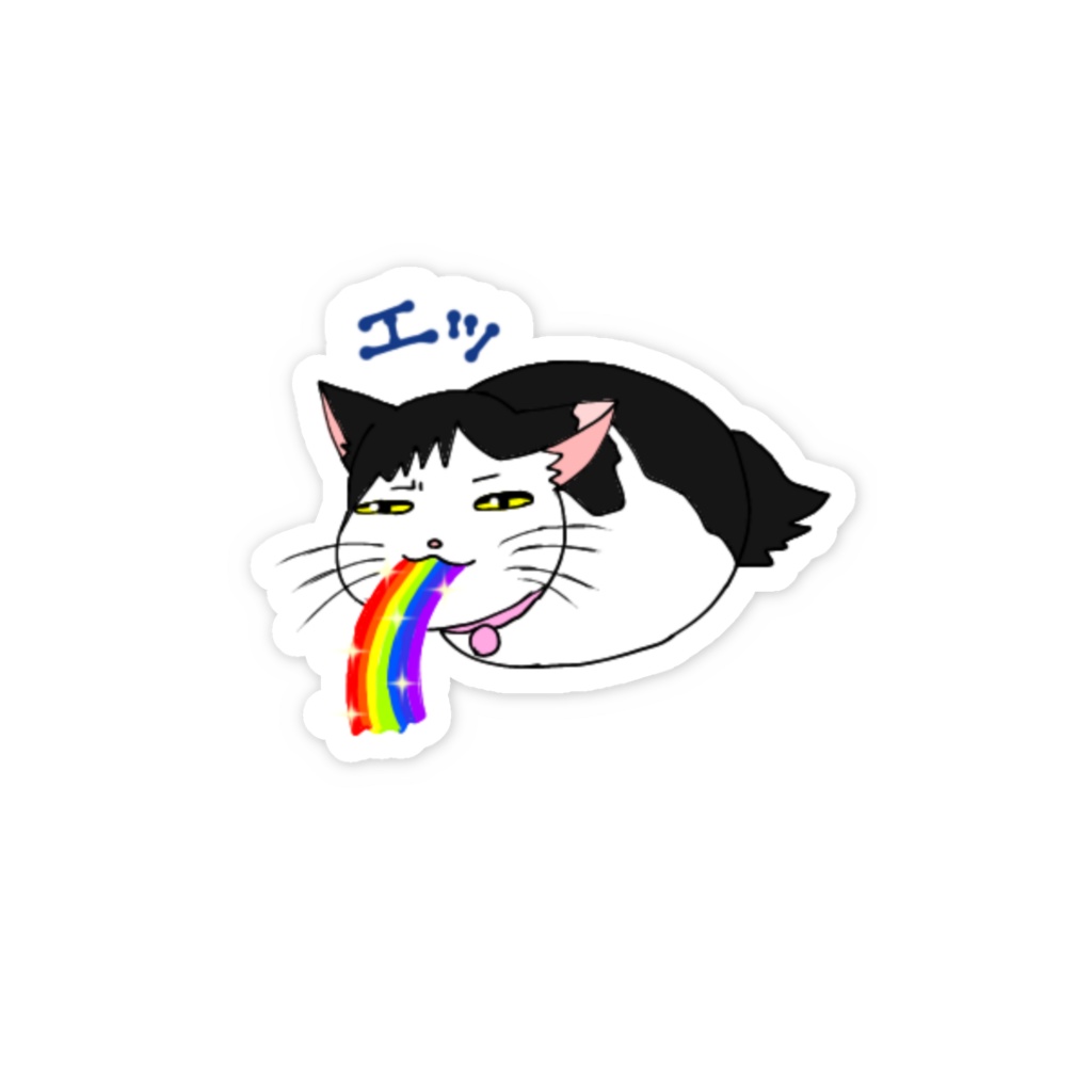 スマホステッカー・前髪にゃんこのイブちゃん