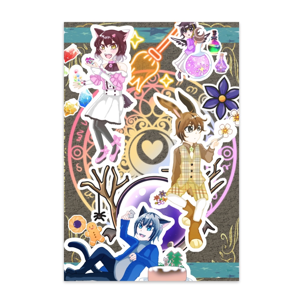 Magical Collage ポストカード