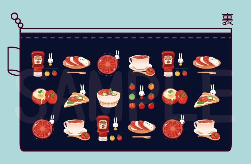 【ポーチ】TOMATO and TOMATOUSAGI