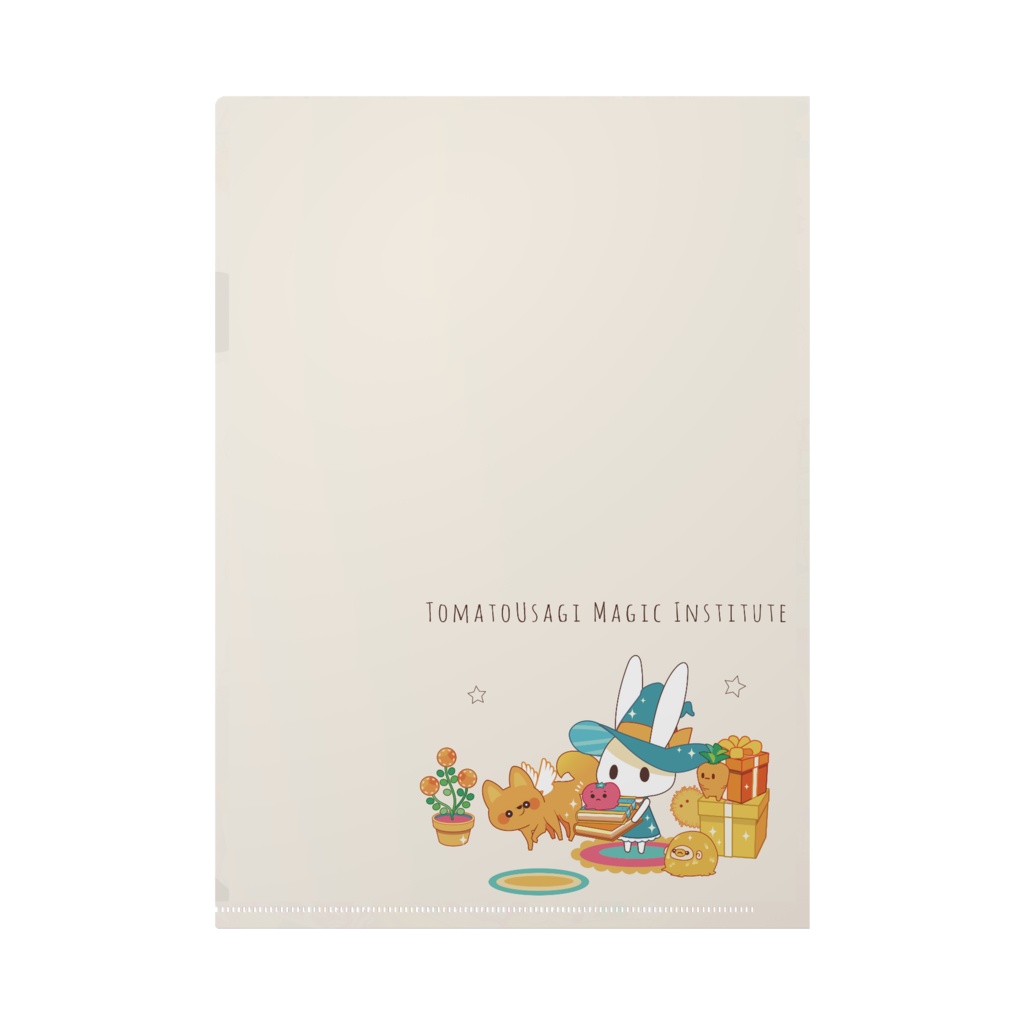 【クリアファイル】トマトうさぎ魔法研究所