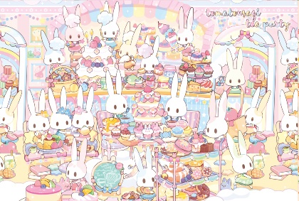 【ポストカード】トマトうさぎのティーパーティ