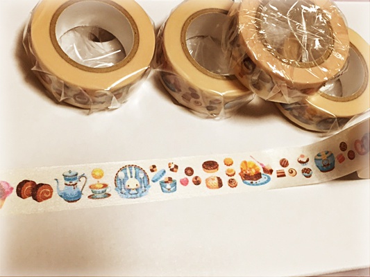 【マスキングテープ】トマトうさぎ-Tea party-