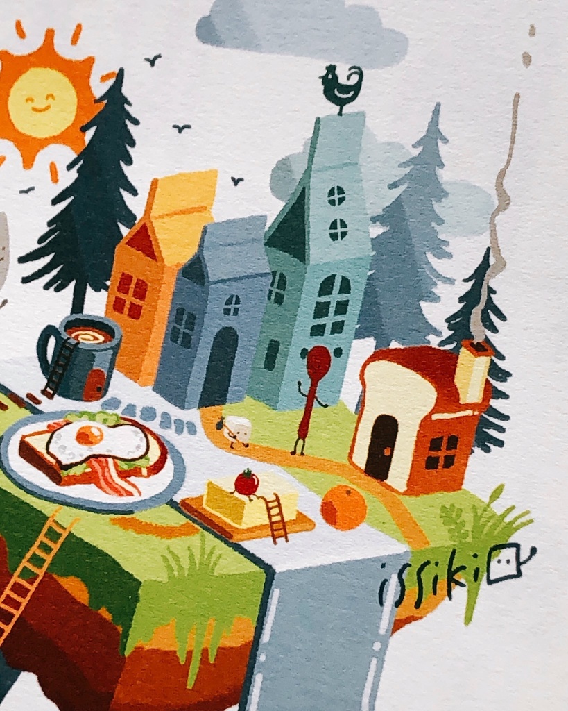 2021年 テーブルタウン カレンダー(シール付き)