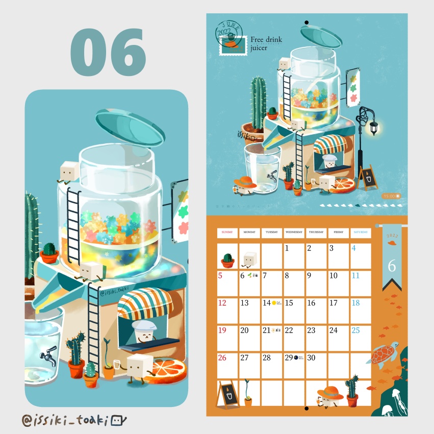 2022年CALENDAR テーブルタウンのちいさな日常